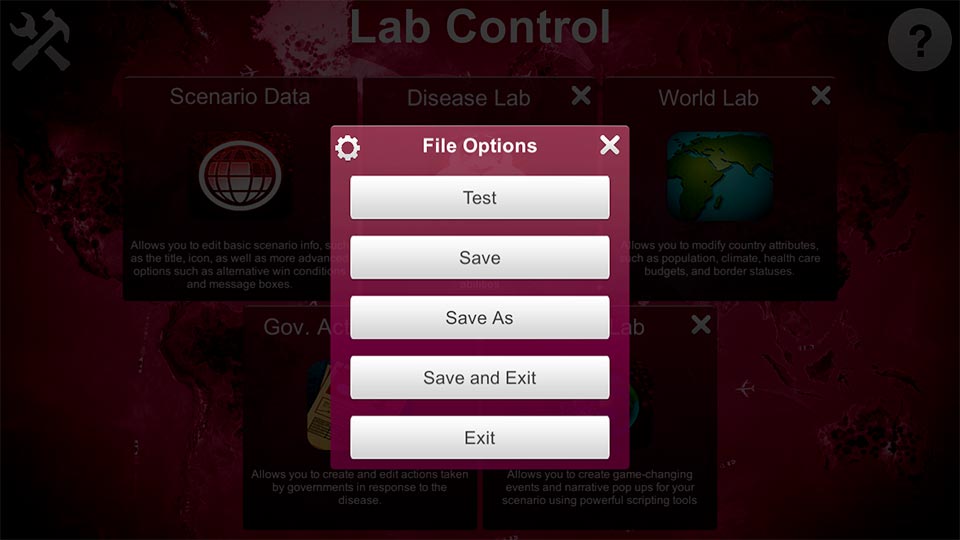 plague inc evolved custom scenarios location